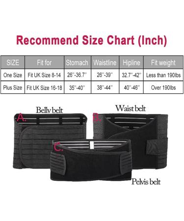 TIRAIN 3-in-1 Postpartum Belly Band | C-Section Recovery Belt XL Black - Buy Online on SooperMarket.com