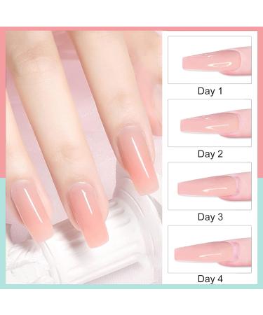 Acrylic Nail Powder Set - 4 Colors (Clear, French White, Nude, Pink) for Nail Extension & 3D Carving - Professional Polymer Colored Acrylic Powder - 28g - UK - Buy Online on SooperMarket.com