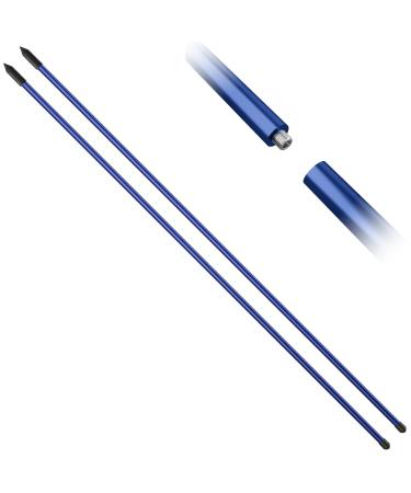 prowithlin Golf Alignment Stick, Aluminum Alloy Golf Sticks, Posture Corrector Golf Practice Aid, 48 Inches Blue