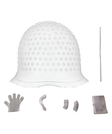 Roinaaid highlighting hood1pcs streak hood streak hooded sets hood white reusable high -gloss DIY coloring is used for hair blas and styling devices for hair dye and hair styling devices