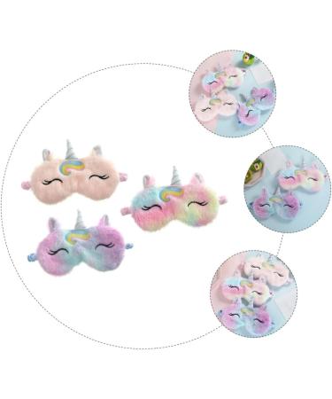 3pcs Unicorn Eye Patch Set - Travel and Sleeping Eye Mask, Animal Eye Shades and Blindfold for Chrismas Gifts - Buy Online on SooperMarket.com
