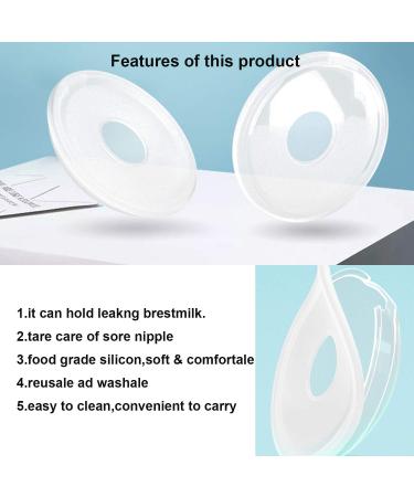 Anti-Flow Breast Shells with Stopper for Nursing Mothers - BPA Free & Food Grade Silicon - 2 Count - Buy Online on SooperMarket.com