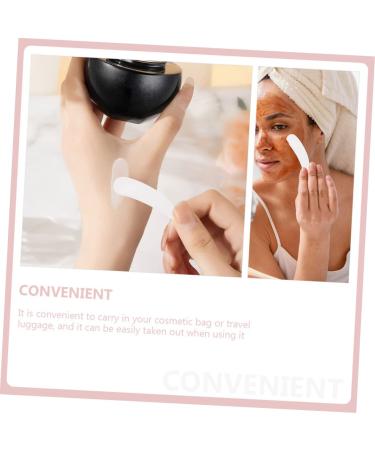 Angoily 100pcs Mask Scoop - Mini White Spatulas for Face Cream & Skin Care | Perfect Mixing Spoons for Makeup & Eye Cream - Buy Online on SooperMarket.com