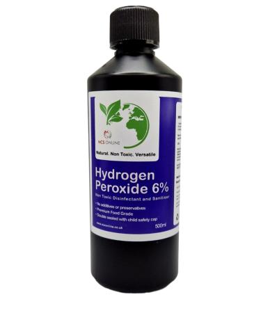 Hydrogen Peroxide (6%) Food Grade H2o2 500ml (Child Safety Cap) 500ml CSC