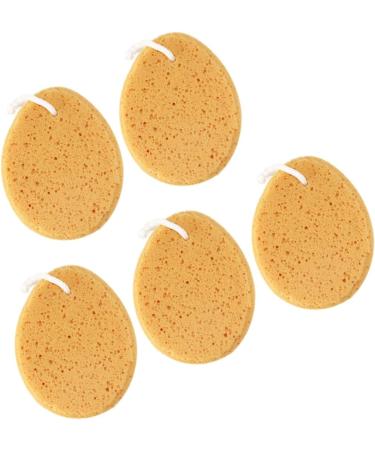 NOLITOY 5pcs Natural Bath Sponge Set | Exfoliating Loofah Pouf & Honeycomb Shower Mitt | Ideal for Adults & Babies | International Shipping Available - Buy Online on SooperMarket.com