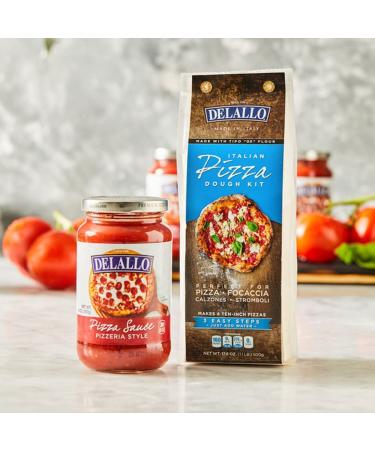 DeLallo Classic Pizzeria-Style Pizza Sauce 14oz Jar - 12-Pack | Authentic Italian Flavor - Buy Online on SooperMarket.com