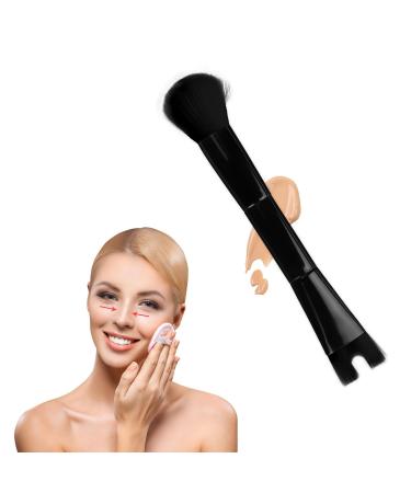 Dual End Nose Contour Brush U Shaped Makeup Brush Nose Contour Brush (Black)