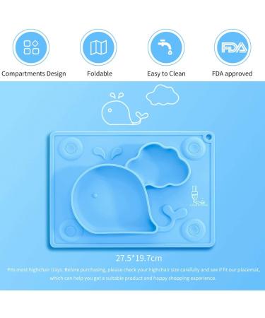Super Kitchen Silicone Baby Suction Plate for Feeding | Blue | 1 Count - Buy Online on SooperMarket.com
