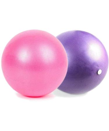 Mini Exercise Barre Ball for Yoga,Pilates, Stability Exercise Home Workout , Core Training and Physical Therapy Small Bender Ball 9 Inch with Inflatable Straw