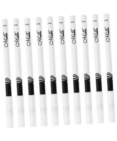 MUSISALY 70 Pcs Lying Silkworm Eyeliner White Makeup Highlight Pencil for Brows Makeup Eyeliners Wooden Pole