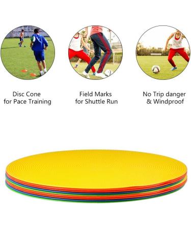 VGEBY 10Pcs Silicone Spot Markers for Speed and Agility Training - Ideal for Soccer, Basketball, Baseball and Athletics - Buy Online on SooperMarket.com