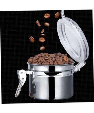 Zerodeko 4pcs Stainless Steel Freshness Container with Lid Metal Container Kitchen Pantry Organizer Travel Nuts Container Coffee Container Tea Bottle Food Container Household Storage Bottle - Buy Online on SooperMarket.com