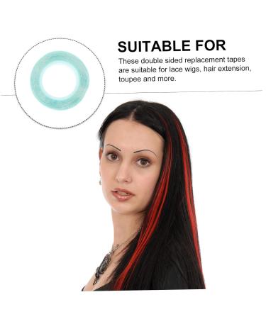 Mikinona 4 Rolls Wig Double Sided Tape Hair Extension Extension Supplies Adhesive Strips for Hair Extension Hair Extension Accessories Waterproof Wig Tape Hair Extension Holder medium Blue - Buy Online on SooperMarket.com