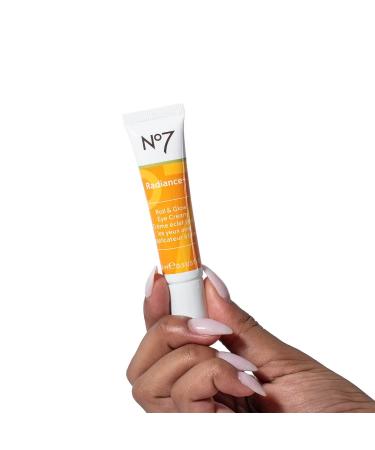 No7 Radiance+ Roll & Glow Eye Cream - Vitamin C + Caffeine Formula for Dark Circles & Puffiness - Buy Online on SooperMarket.com