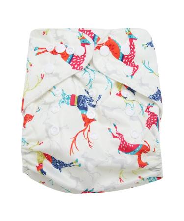 Swim Diaper Baby Infant Snap Absorbent Washable Swimsuit Diaper Reusable Swim Nappy for Boys Girls Swimming Lessons One Size Fit All(#4)