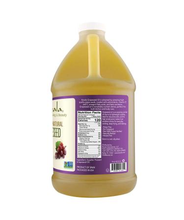 Kevala Grapeseed Oil 1/2 Gallon - Premium Natural Expeller Pressed (64 fl oz) - Buy Online on SooperMarket.com