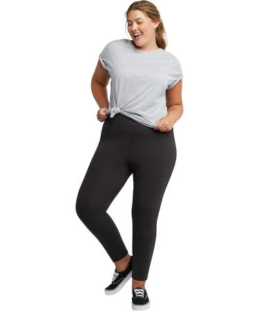 Just My Size Women's Plus-Size Stretch Jersey Full Length Leggings 3X Black - Comfortable and Stylish Fit for Curvy Women - Buy Online on SooperMarket.com