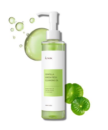 IUNIK Centella Asiatica Cleansing Oil - Pore & Sebum Control Oil Cleanser | Makeup & Sunscreen Remover for Women & Men Dry Oily Sensitive Acne-prone Skin Gentle Face & Body Wash Korean Skincare