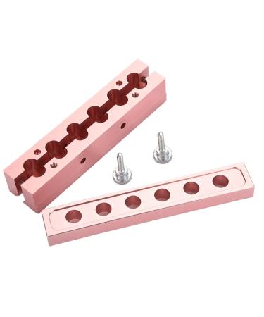 FILFEEL Professional Lipstick Mold - DIY Aluminum Alloy for Lip Balm - 6 Holes Rose Gold | eCommerce International Shipping - Buy Online on SooperMarket.com