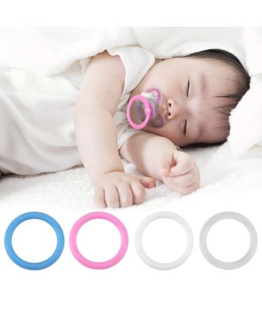 20 Pieces Transparent Silicone Pacifier Chain O-Rings for Infants - Ideal Clips & Holders for Baby Showers & Birthday Gifts - Buy Online on SooperMarket.com