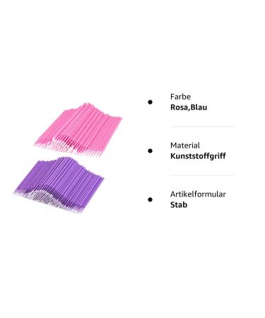 200 Microbursten Eyelashes for Extensions | Disposable Lash Tools & Adhesive Remover - Perfect for Makeup & Hygiene - Buy Online on SooperMarket.com
