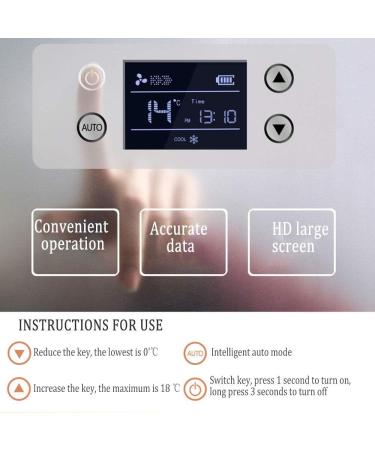 Insulin Cooler Camp Fridge Large-Capacity Medicine Cabinet Intelligent Temperature Control Multiple Power Supply Modes Suitable for Car/Travel/Aircraft - Buy Online on SooperMarket.com