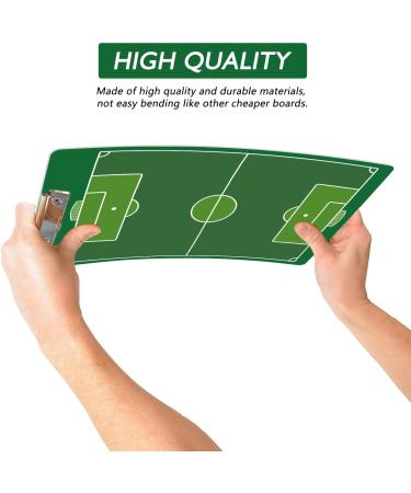 LEAP Soccer Clipboard Double Sided Design Premium Dry Erase Coaching Board Soccer Tactics Board for Coaches with Dry Erase Marker Pen Carabiner and Pen Holder - Buy Online on SooperMarket.com