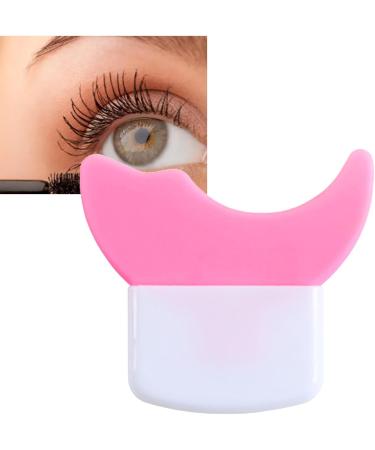 Eyelash Applicator Baffle Eyelash Mascara Smear Shield Double Arc Smoothing Surfaces Perfect Fitting for All Face Shapes (Peach Pink) - Buy Online on SooperMarket.com