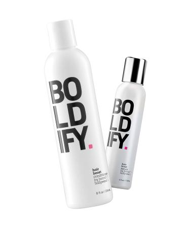 Conditioner + Serum: Boldify Smooth & Protect Bundle: Biotin for Hair Retention, Fullness, Nourishment, Detangling, Plumping Blow-Out Treatment - For Men & Women