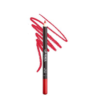 kiss new york Professional Slim Lip Pencil  Creamy Soft Lip Liner  Smooth Long-Lasting Rich Lip Color  Natural Lip Makeup  Water-Resistant Lip Crayon (Hot Red)