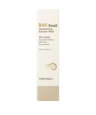 TONYMOLY 24K Snail Hydrating Serum Mist | 92% Snail Mucin | Best Hydrating Korean Skincare Toner & Moisturizer - Buy Online on SooperMarket.com