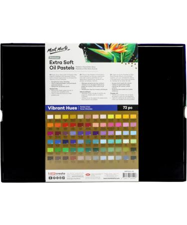 Mont Marte Extra Soft Oil Pastels 72pc - Assorted Bright Colors - Vibrant and Buttery - Ideal for Art, Craft, Coloring, and Sketching - Buy Online on SooperMarket.com