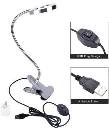 Buy Makeup LED Lights - USB Cosmetic Lamp for Eyebrow & Lips | Beauty Salon Desktop LED Lights with Clip - International Shipping - Buy Online on SooperMarket.com