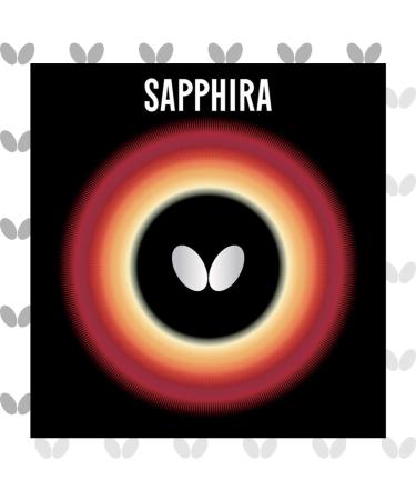 Butterfly Sapphira Table Tennis Rubber - Butterfly Table Tennis Rubber - 1.9 mm - Red or Black - 1 Table Tennis Racket Rubber Sheet - Professional Table Tennis Rubber