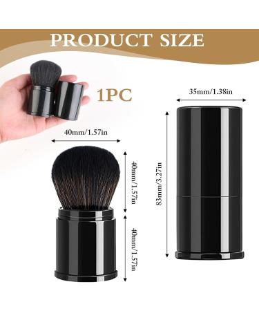 Soft Powder Makeup Brush for Face Mushroom Shaped Blusher Brush for Cheeks retractable Brush for All Face Makeup & Foundation Mineral Make up Foundation or Nail Arts Dust Clean (Black) - Buy Online on SooperMarket.com