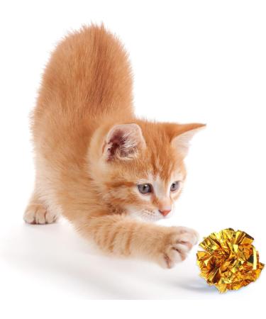 Molain Cat Crinkle Ball Toys 20 Pieces Colorful Cat Toy Balls Cat Play Toy Indoor Cats Interactive Ball Toy Large Ball Toy for Cat Kitten 6 cm/2.36 inch - Buy Online on SooperMarket.com