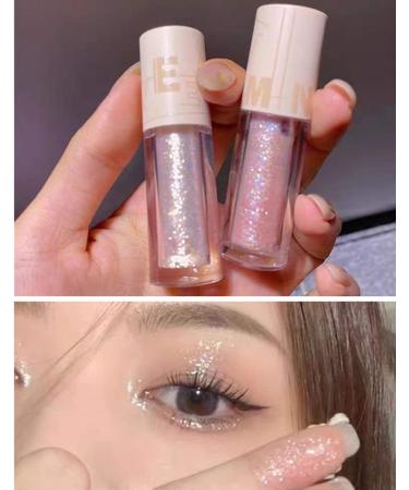 Go Ho Glitter Eyeshadow & Eyeliner Set - Diamond Sparkle Makeup Kit for Women - Korean Makeup 04 Champagne Bronze - Buy Online on SooperMarket.com