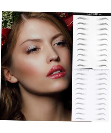 Gogogmee Artificial Eyebrow Patch 2 Sheets Black Stickers Brow Tatoo Eyebrow Makeup Tools s 3 Proof Patch - Buy Online on SooperMarket.com