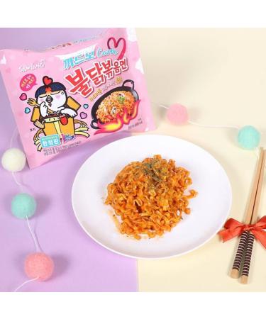 Samyang Hot and Spicy Chicken Buldak Ramen Flavor Instant Noodles Korean Challenge Multipacks Curry Cheese Carbo 2x Spicy (Pack of 25) - Buy Online on SooperMarket.com