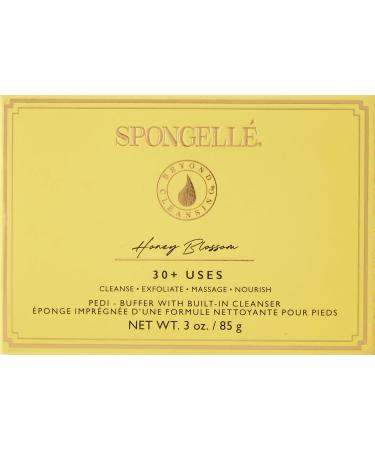 Spongell Pedi-Buffer - Cleanse Exfoliate & Polish Feet - Honey Blossom - Buy Online on SooperMarket.com