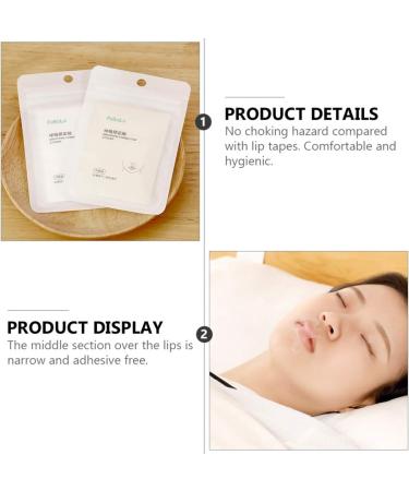 60 Pcs Sleep Mouth Tape for Deep Sleep - Anti Snoring Mouth Strips - Stop Mouth Breathing - Avoid Dry Mouth and Sore Throat - Buy Online on SooperMarket.com