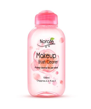 Norate Makeup Brush Cleaner Solution  Make Up Brush Cleaner Cleanser  Makeup Cleaner for Makeup Brushes  Makeup Sponge  Powder Puff  Deep Clean Makeup Brush Shampoo  Cruelty-Free Formula 4.4 FL.OZ Cleaner-130ml
