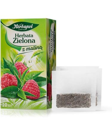 Green Tea With Raspberry Fruit Tea Natural Pure And Refreshing Herbal Fruit Infusion Herbapol - Buy Online on SooperMarket.com
