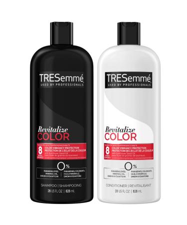Tresemme Shampoo and Conditioner Set  Color Revitalize  Protects Hair Color for Weeks with Sunflower Seed Oil for Healthy Hair  28 Fl Oz each