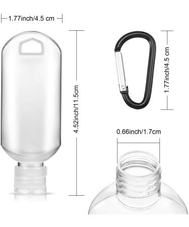 Ulife Mall 8-Piece 50ml Portable Travel Bottles Set - Empty Flip-Cap Bottles for Easy Travel | International Shipping - Buy Online on SooperMarket.com