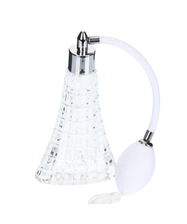 HAPINARY Perfume Bottle Refillable Perfume Spray Bottle Sprayer for Perfume Crystal Decor Retro Decor Antique Perfume Atomizers for Essential Oils Tassels Vintage White Glass Decorate
