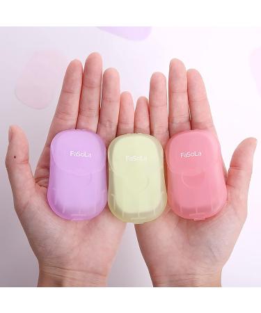 2 Packs (100 Sheets) Mini Portable Disposable Travel Paper Soap Sheets - Green Tea and Lavender Scented Hand Soap for Indoor, Outdoor, Travel, Camping, Hiking - Buy Online on SooperMarket.com