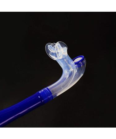 Kraken Aquatics Swim Snorkel - Adult Center Mount for Lap Swimming | Comfortable Silicone Mouthpiece | One-Way Purge Valve | Blue - Buy Online on SooperMarket.com