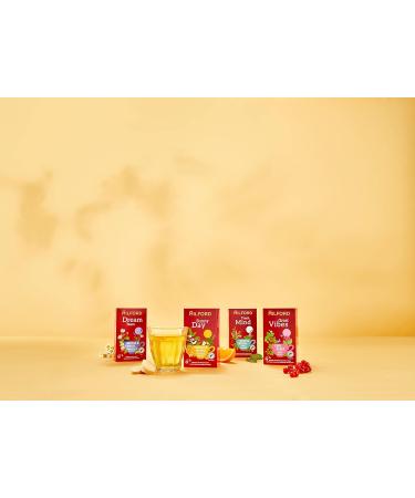 Milford Great Vibes Sweet Berry Fruit Tea - Strawberry-Currant Flavor | 20 Tea Bags | International Shipping - Buy Online on SooperMarket.com