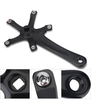 Keenso 170mm Bike Crank Arms - Universal Aluminium Alloy Single Crankset - for Mountain and Road Bikes - Black - Buy Online on SooperMarket.com